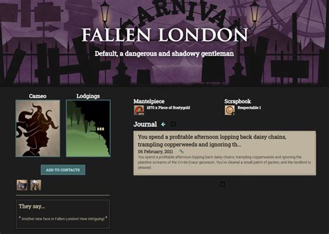 r/fallenlondon|Fallen London Wiki.